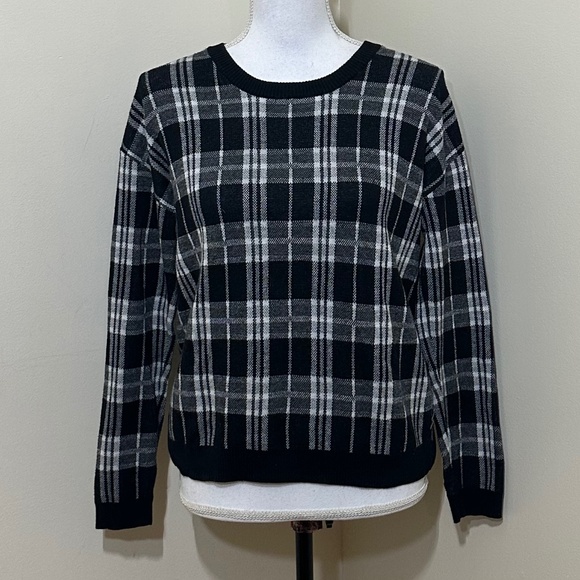 BCBGENERATION || Woman PLAID Pullover Sweater size XS -S - Picture 1 of 8